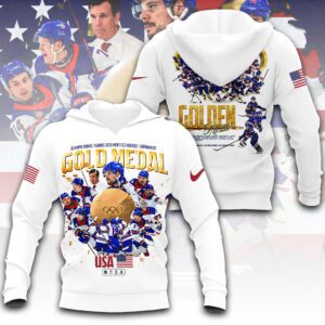 USA Mens Hockey 2026 Winter Olympics Gold Medal 3D Hoodie SPM1258